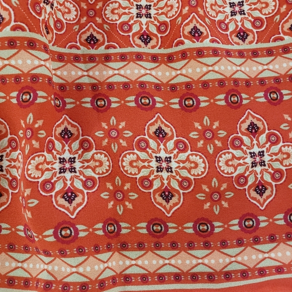 Max Studio Sleeveless Floral-Print Tiered Dress L - Picture 6 of 8